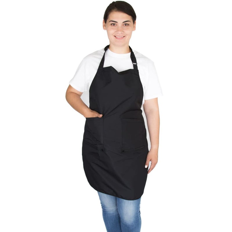 Salon Supply Co Hair Stylist Apron - PU Coated Waterproof Hair Salon Apron with Pockets - Professional Hairdresser Smock for Cutting, Coloring, Nail Techs, Cosmetologists, and Barbers - Image 4